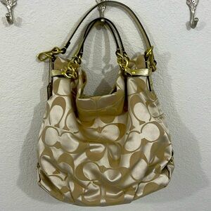 Gold Coach Tote Bag